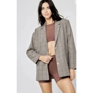 L*Space Revolve Nadia Plaid Blazer, Small, NEW With Tags, Retail $194